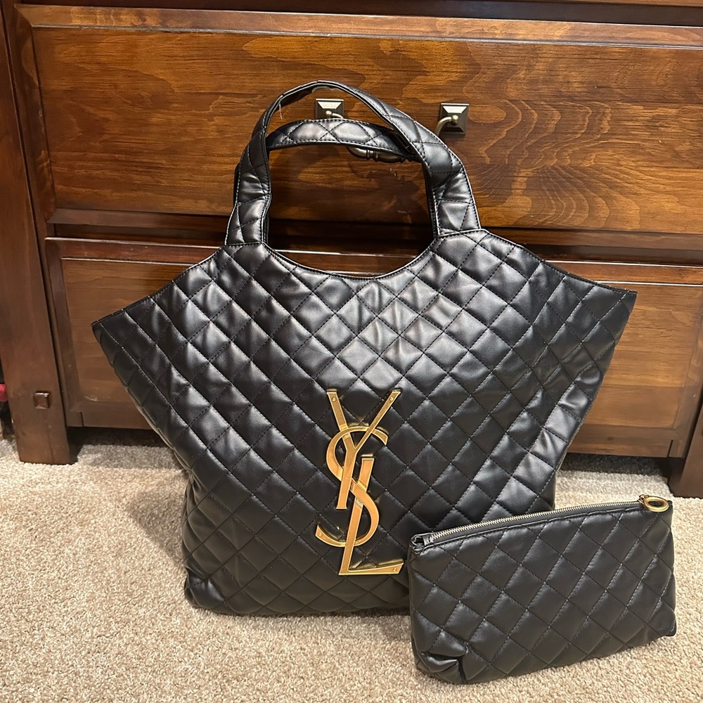 Large black purse